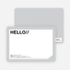 A Simple Hello: Modern Stationery - Cobblestone