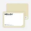 A Simple Hello: Modern Stationery - Vanilla Crunch