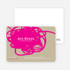 Abstract Brush Invitations - Pink Doodle