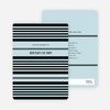 Abstract Stripes New Year’s Invitations - Arctic Blue