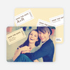 Admit One Ticket Themed Save the Date Photo Cards - Lemon Sorbet