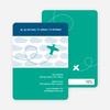 Airplane Birthday Invitation - Azure Blue