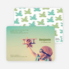 Airplane Birthday Invitation - Army Green