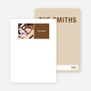 All Square Personalized Photo Note Cards - Mocha
