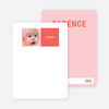 All Square Personalized Photo Note Cards - Carnation