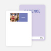 All Square Personalized Photo Note Cards - Lilac