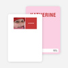 All Square Personalized Photo Note Cards - Crimson