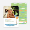 Alligator or Crocodile Invitation - Pale Blue