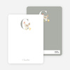 Alphabet Animals C Chicken Monogram Stationery - Ecru