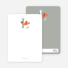 Alphabet Animals L Lobster Monogram Stationery - Carrot Orange
