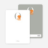 Alphabet Animals O Octopus Monogram Stationery - Carrot Orange