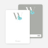 Alphabet Animals W Walrus Monogram Stationery - Cornflower Blue