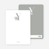 Alphabet Animals Y Yak Monogram Stationery - Silver