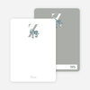 Alphabet Animals Z Zebra Monogram Stationery - Azure