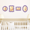 Antique Photo Frame Wall Decals - Purple