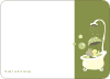 Note Cards: ‘Hippo in the Tub’ cards. - Bamboo
