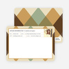 Argyle Custom Stationery - Brown