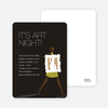 Art Night Invitations - Chartreuse
