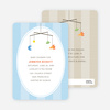 Astronaut and Space Traveler Baby Shower Invitations - Blue