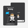 Astronaut Birthday Invitation - Dark Grey