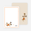 Babe Woof: Baseball Themed Stationery - Papaya
