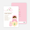 Babushka Nesting Dolls Shower Invitations - Fluffy Heart