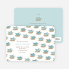 Baby Bird Shower Invitation - Sea Blue