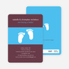Baby Feet Shower Invitations - Raisin