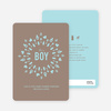 Baby Icon Burst Baby Shower Invitations - Boy Blue