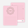Baby Icon Burst Matching Thank You Cards - Pink Creampuff