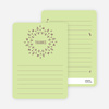 Baby Icon Burst Matching Thank You Cards - Lime Drop