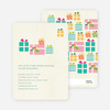 Baby Shower Invitation with Presents - Pale Teal