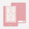 Baby Ticket Baby Shower Invitations - Bubble Gum