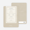 Baby Ticket Baby Shower Invitations - Coffee Cream