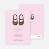 Baby’s Got a New Pair of Shoes Baby Shower Invitations - Blush