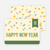 Balloon & Party Ball New Year’s Cards - Fern