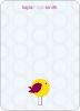 Personal Stationery for Tweetie Birth Modern Baby Announcement - Lemon Yellow