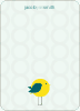 Personal Stationery for Tweetie Birth Modern Baby Announcement - Lemon Yellow
