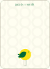 Personal Stationery for Tweetie Birth Modern Baby Announcement - Lemon Yellow