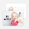 Be Merry Silhouette Valentine’s Day Cards - Black