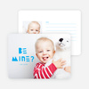 Be Merry Silhouette Valentine’s Day Cards - Blue