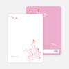 Bird Branch Personalized Stationery - Papaya