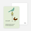 Bird House Moving Announcement - Light Green