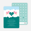 Bird Messenger Modern Birthday Invitations - Turquoise