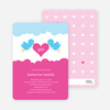 Bird Messenger Modern Birthday Invitations - Pink