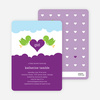 Bird Messenger Modern Birthday Invitations - Violet
