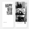Black and White New Year’s Cards - Black