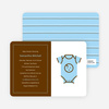Blue Onesie Baby Shower Invitation - Baby Blue