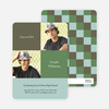 Bold Geometric Graduations Cards - Green