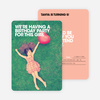 Bold Photo Birthday Invites - Orange